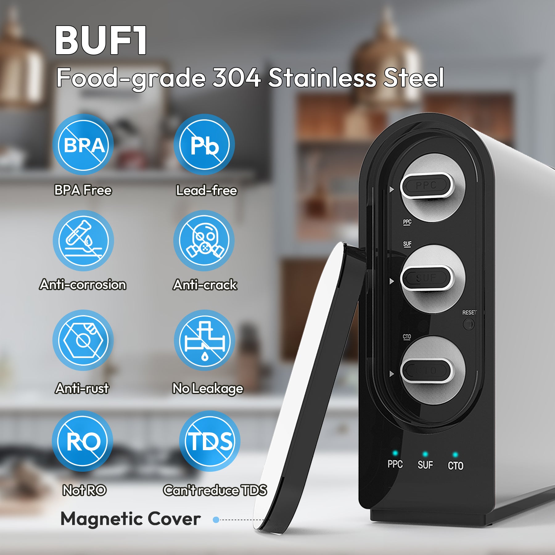 BUF1 Ultrafiltration Water Filtration System Stainless Steel Shell